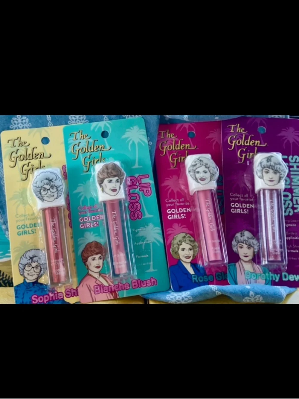 The Golden Girls Lip Gloss Set NWT